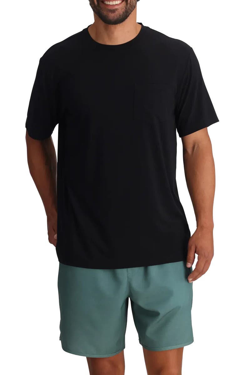 Free Fly Flex Performance Pocket T-Shirt, Main, color, Black