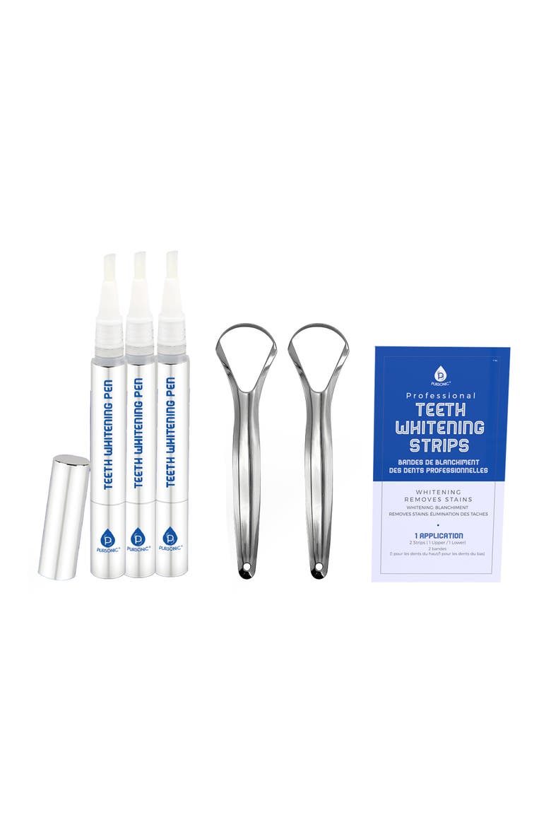 Whitening Strips, Pens & Tongue Scrapers, Main, color, White