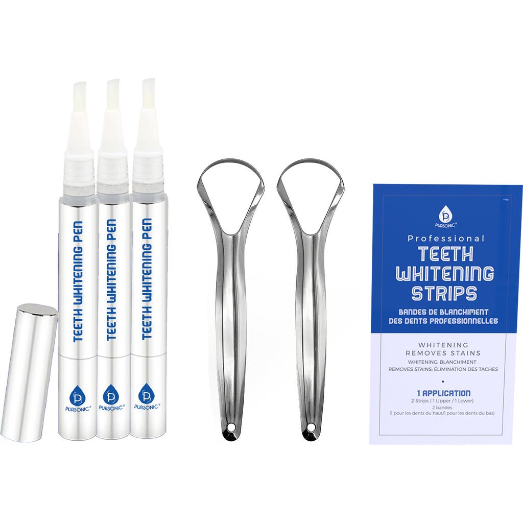 Pursonic The Ultimate Smile Radiance Kit Professional Teeth Whitening Strips, Whitening Pens & Stain