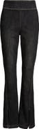Hue Crosshatch Slit Hem Denim Leggings