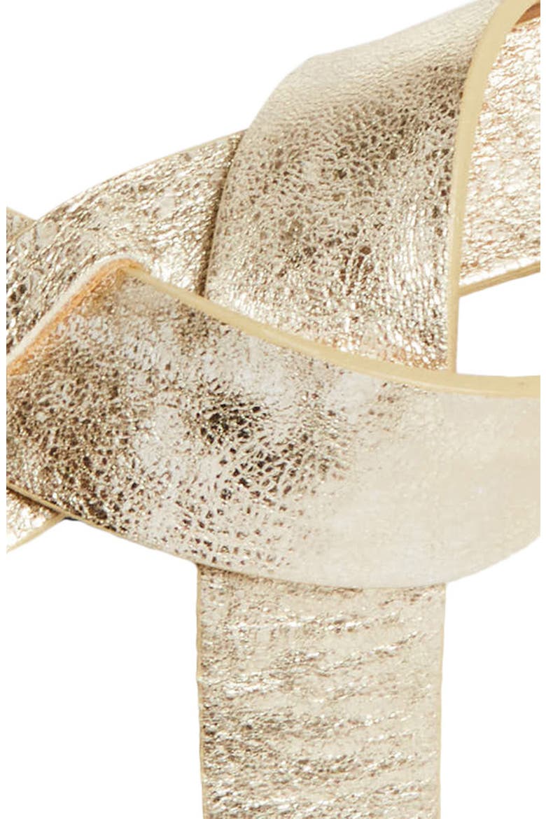 Lecce Metallic Belt, Alternate, color, LIGHT GOLD