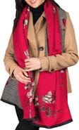 SAACHI Floral Reversible Scarf