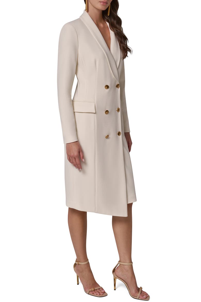 Double Breasted Blazer Dress, Alternate, color, PRISTINE