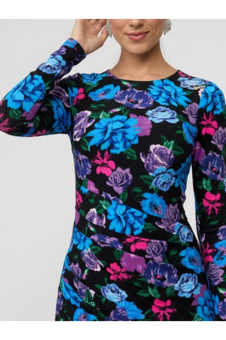 Keeva Wrap Mini Dress, Alternate, color, Jewel Floral