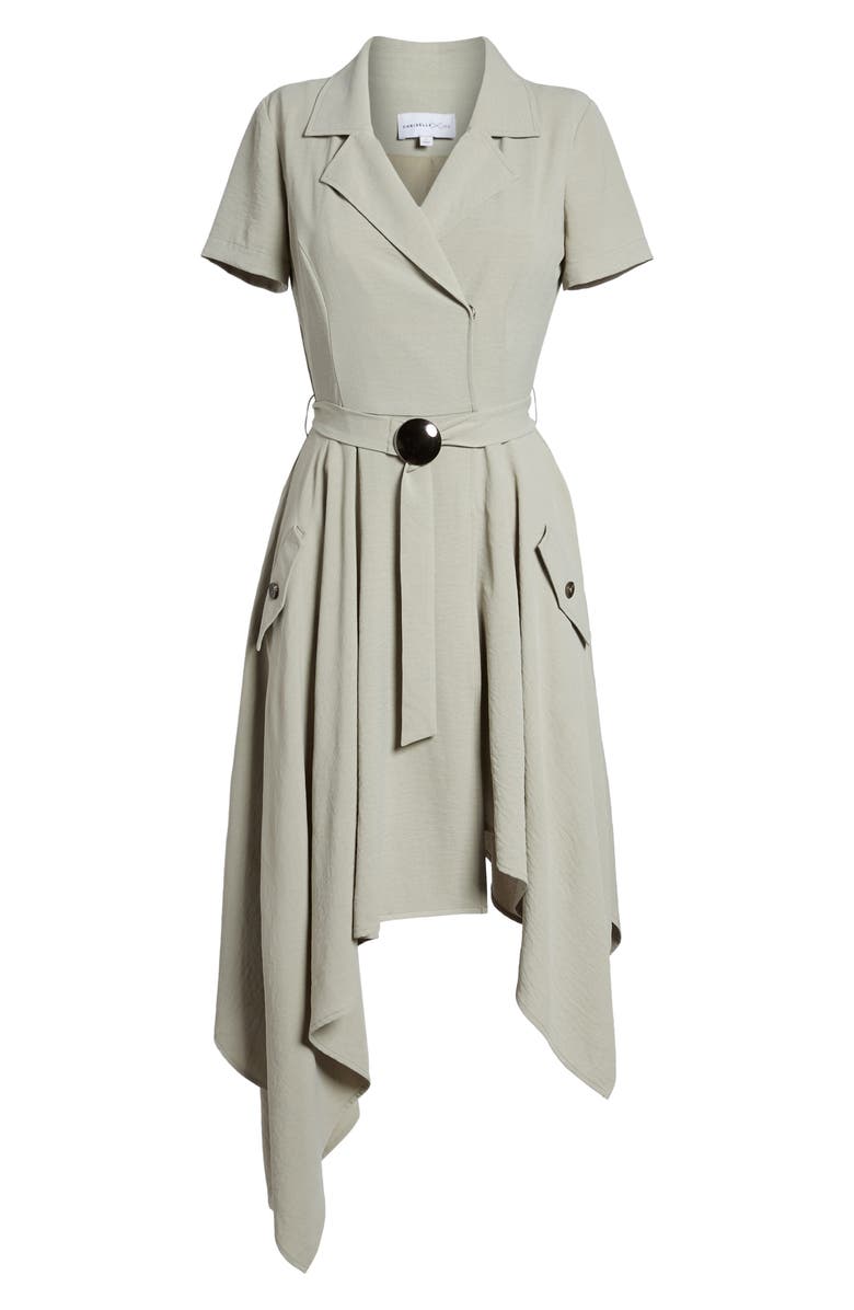 J.O.A. Chriselle x J.O.A. Asymmetrical Trench Dress, Alternate, color, 