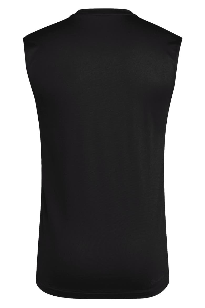Sleeveless Pregame Graphic T-Shirt, Alternate, color, BLACK/ WHITE