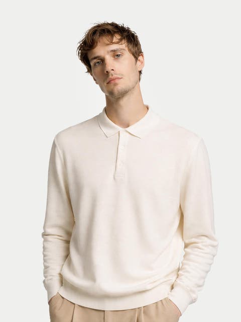 Men's Cashmere Silk Polo
