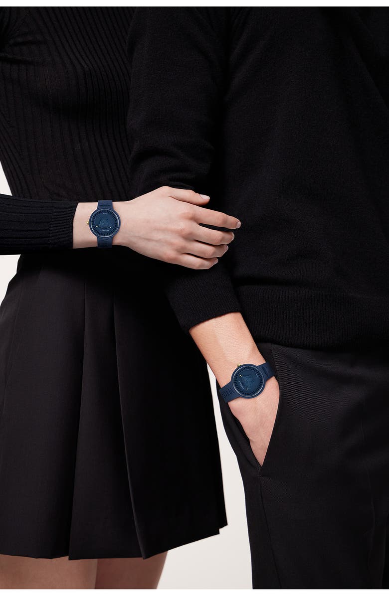 Versace Medusa Pop Silicone Watch, 39mm, Alternate, color, 