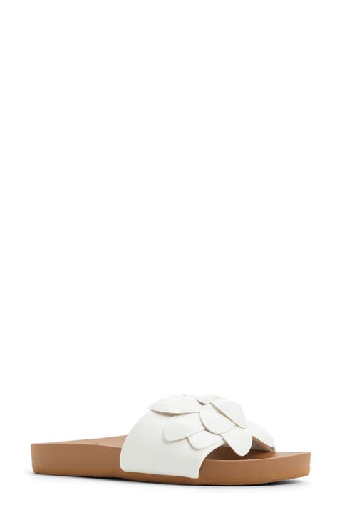 Flower Girl Slide Sandal (Women)