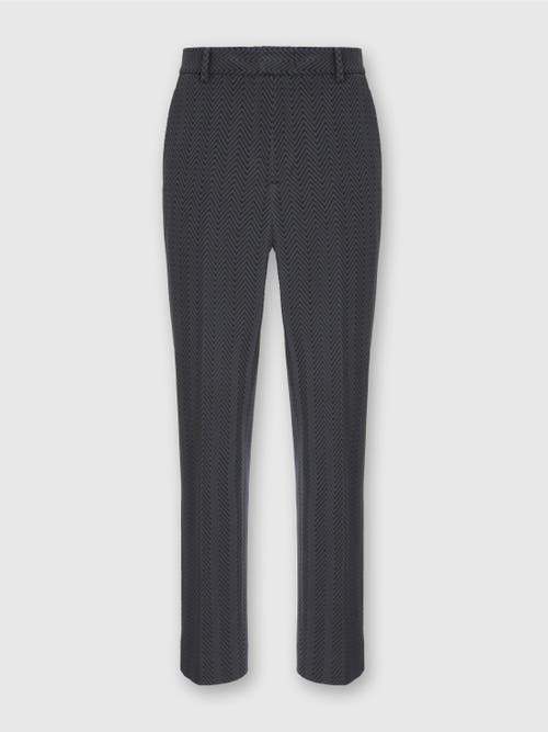 Missoni Straight Pants With Zigzag Pattern In Gray
