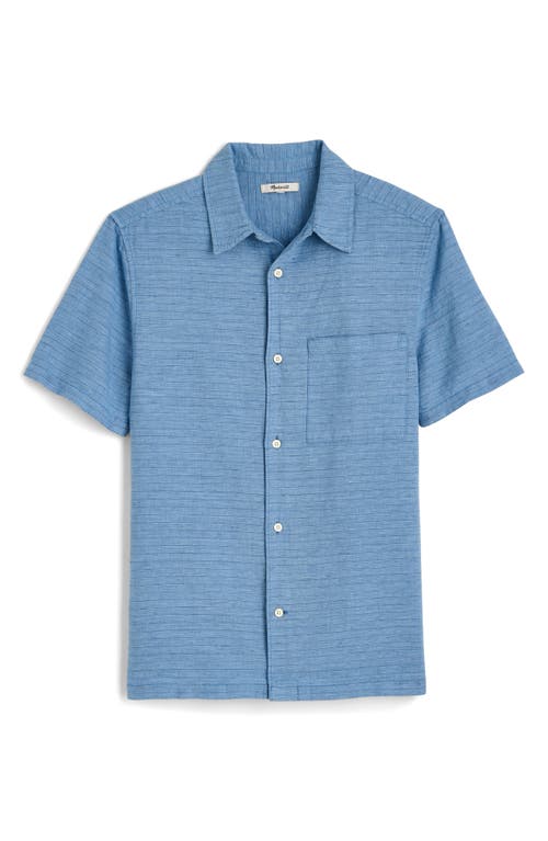 Madewell Button-up Short-sleeve Shirt In Micro Stripe