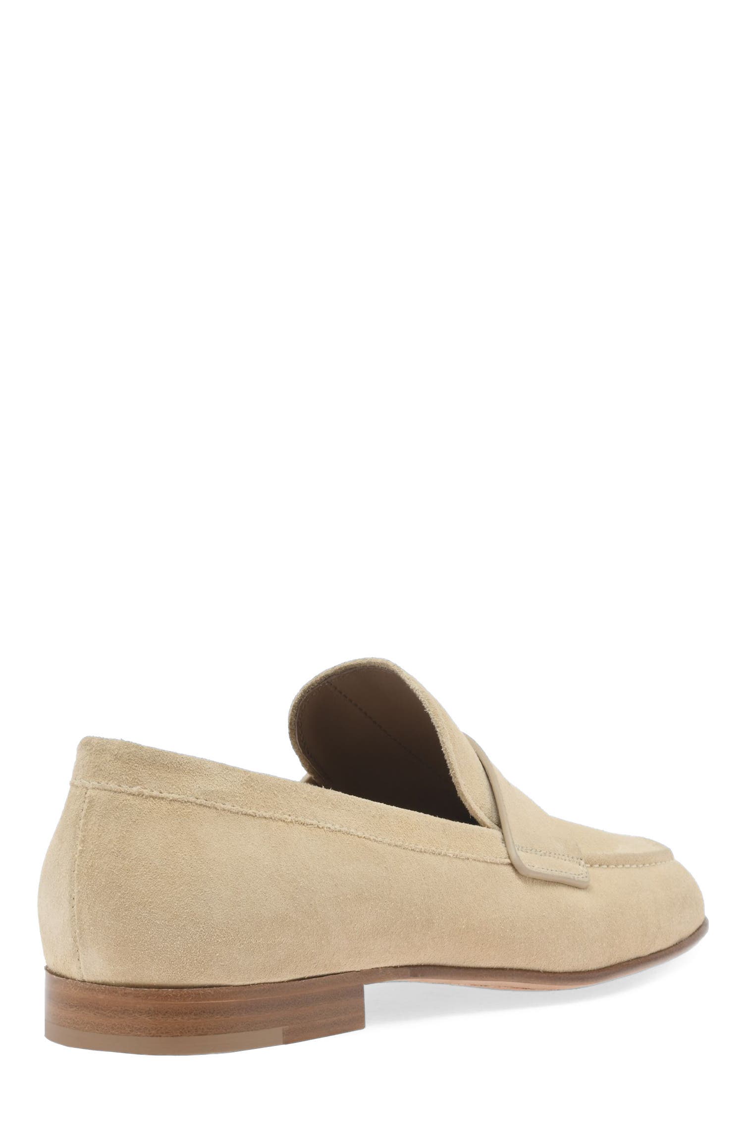 Gianvito Rossi Carlo Mocassin, Alternate, color, Brown Suede Leather