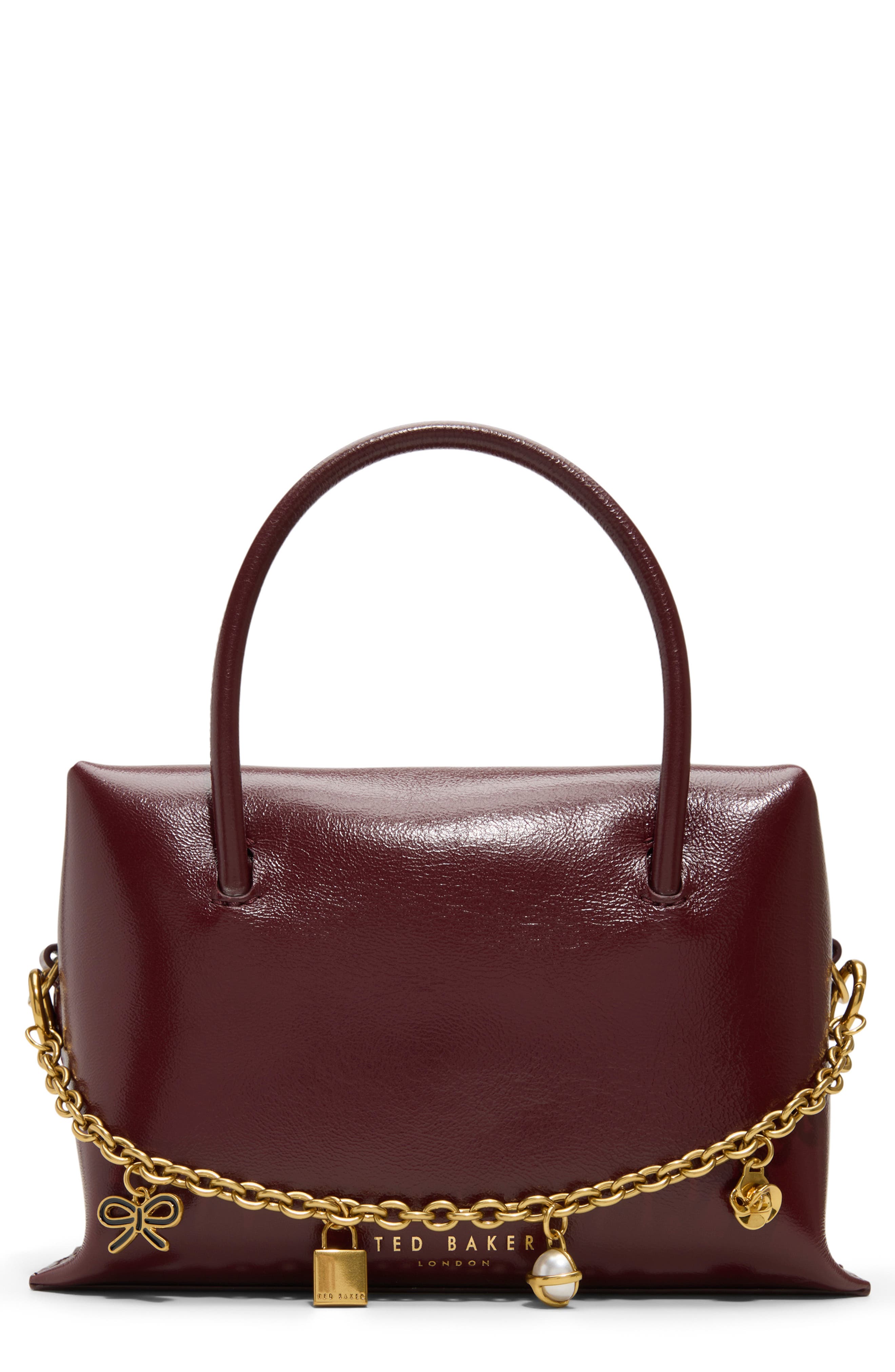 Ted Baker London Vera Charm Leather Satchel