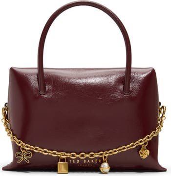 Vera Charm Leather Satchel