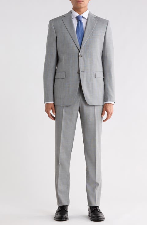 Windowpane Two Button Suit