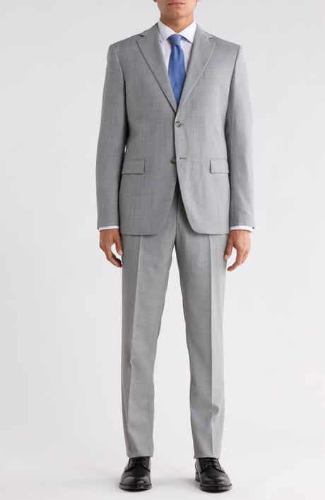 Windowpane Two Button Suit