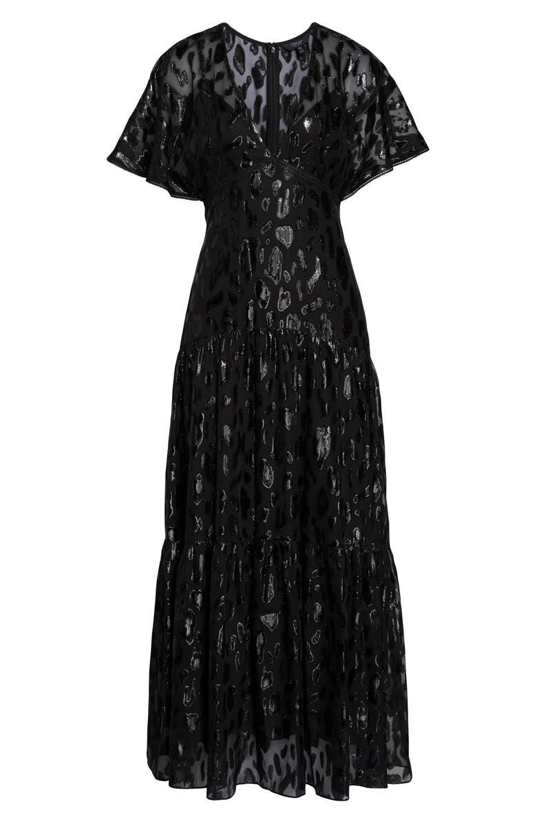 Ever New Animal Jacquard Maxi Dress, Alternate, color, 
