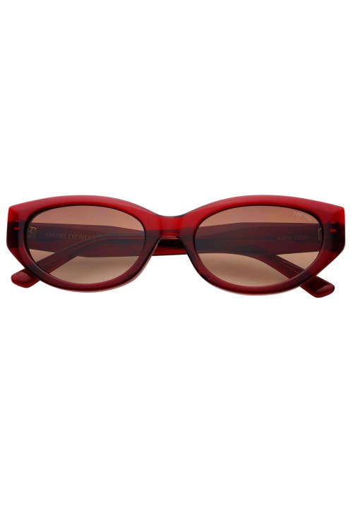 Freyrs Eyewear Ameli Cat Eye Sunglasses In Red