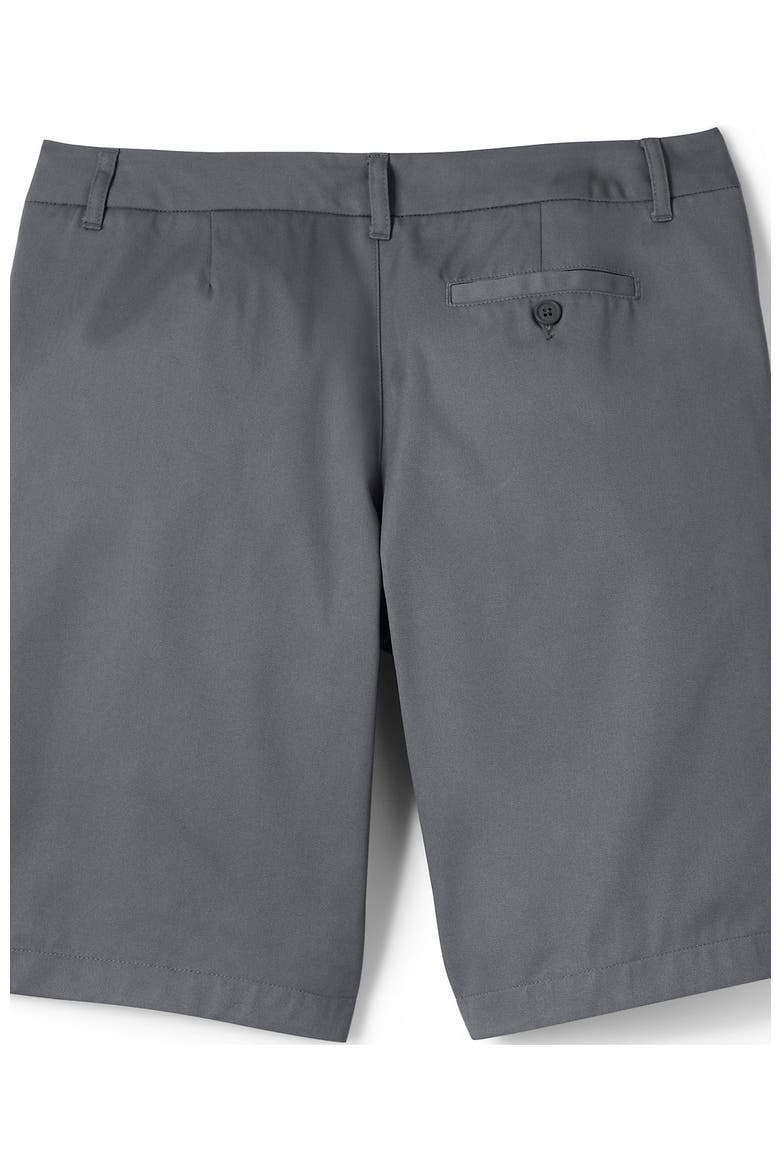 Plus Size Plain Front Blend Chino Shorts, Alternate, color, Arctic Gray