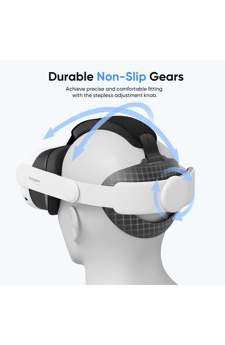 Sonicgrace S3 Air Comfort Head Strap for Meta Quest 3 and 3S, Alternate, color, White