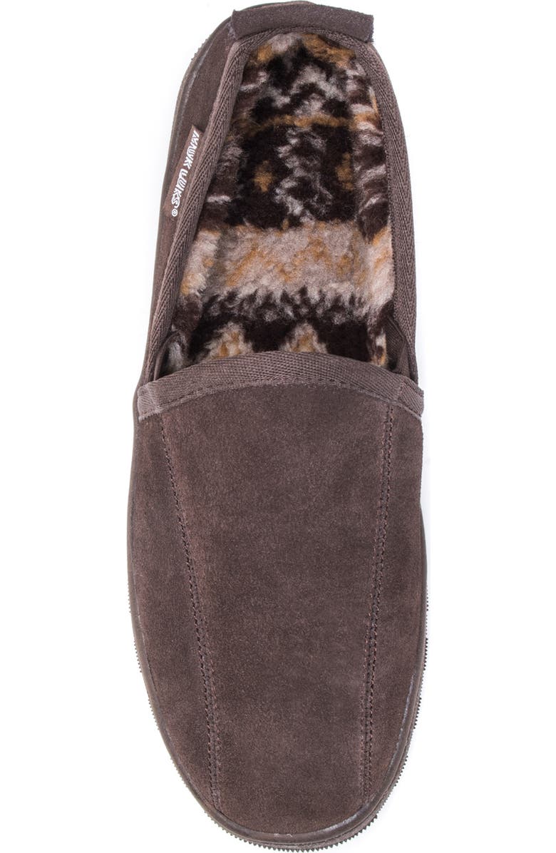 MUK LUKS Eric Printed Faux Fur Lined Loafer Slipper, Alternate, color,