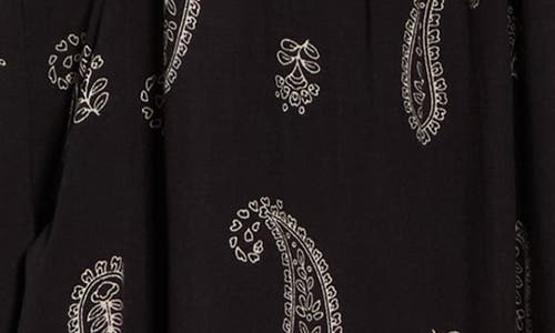 Dr2 By Daniel Rainn Paisley Long Sleeve Button-up Shirt In Black