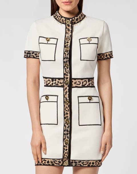 Knit Dress Leopard Women