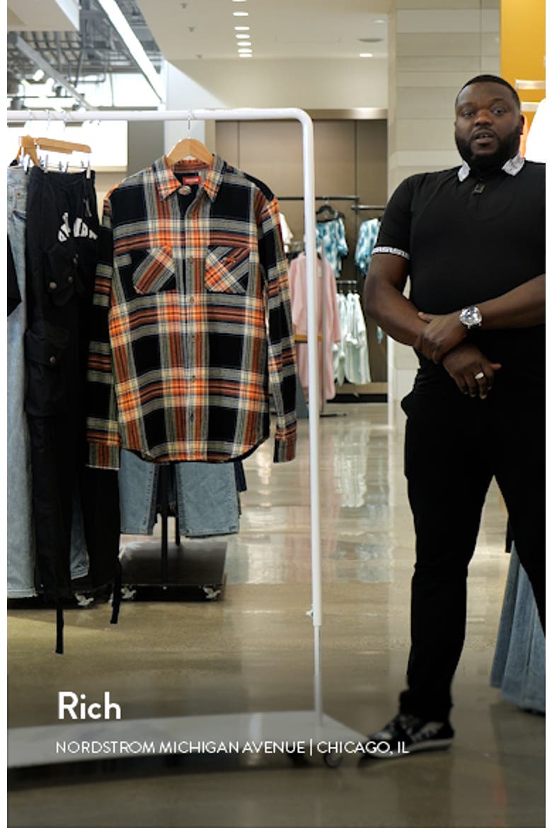 Plaid Cotton Graphic Button-Up Shirt video