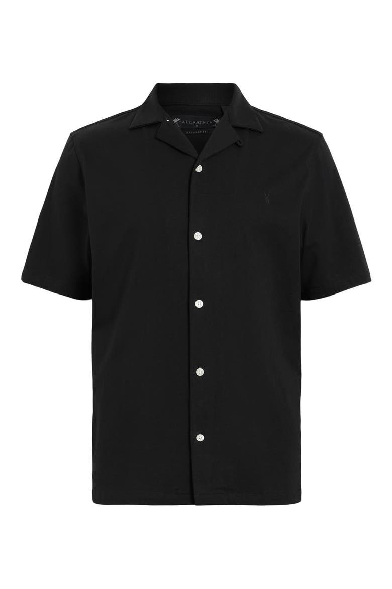 Hudson Camp Shirt, Alternate, color, BLACK