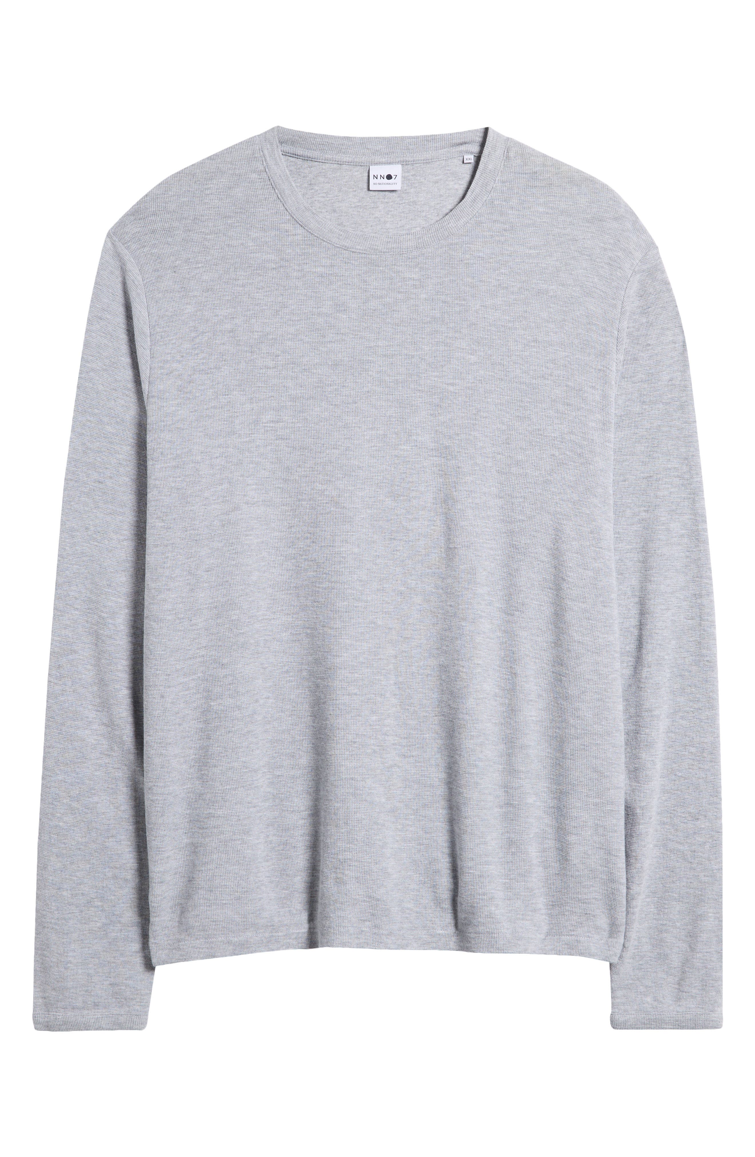 NN07 Clive Long Sleeve Waffle Knit Tee