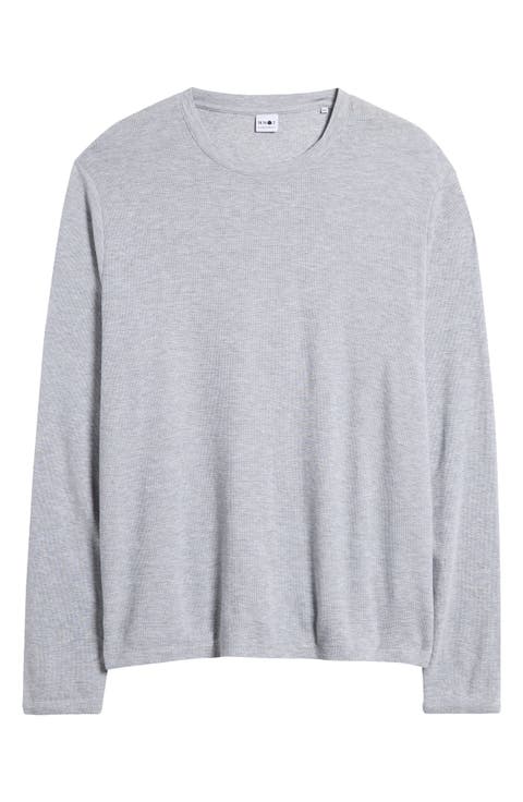 Clive Long Sleeve Waffle Knit Tee