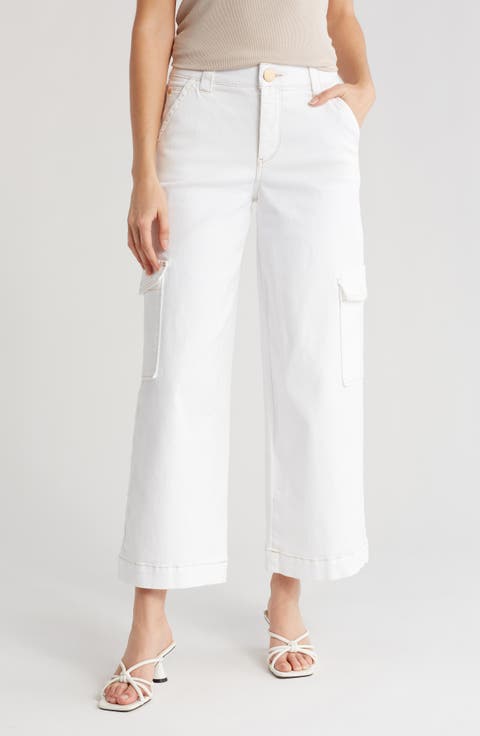Crop Wide Leg Cargo Pants