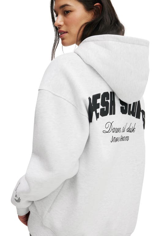 Cotton On Body Active Plush Premium Graphic Hoodie In White