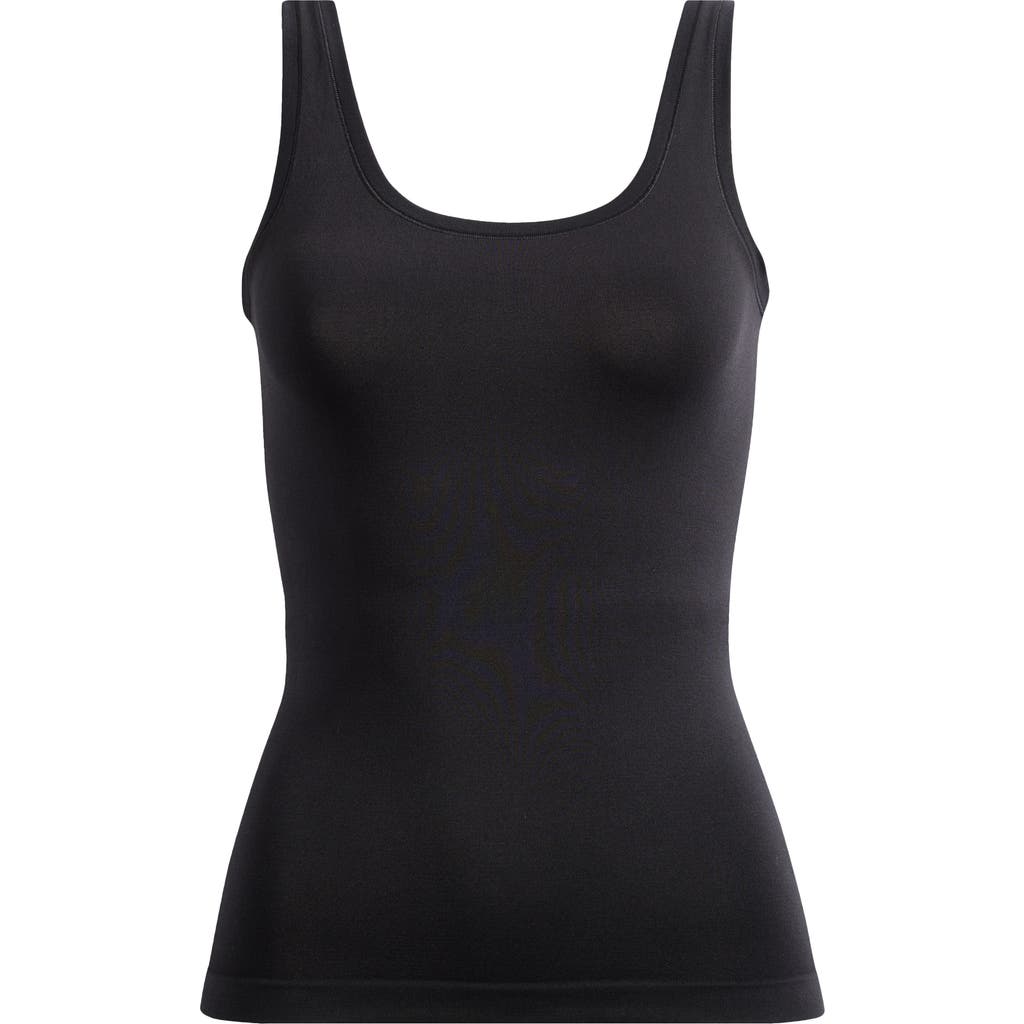 Nordstrom Seamless Smoothing Tank In Black