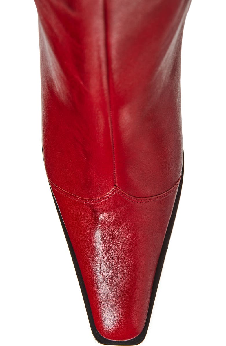 Jeffrey Campbell Be Bold Western Boot, Alternate, color, Red Distressed