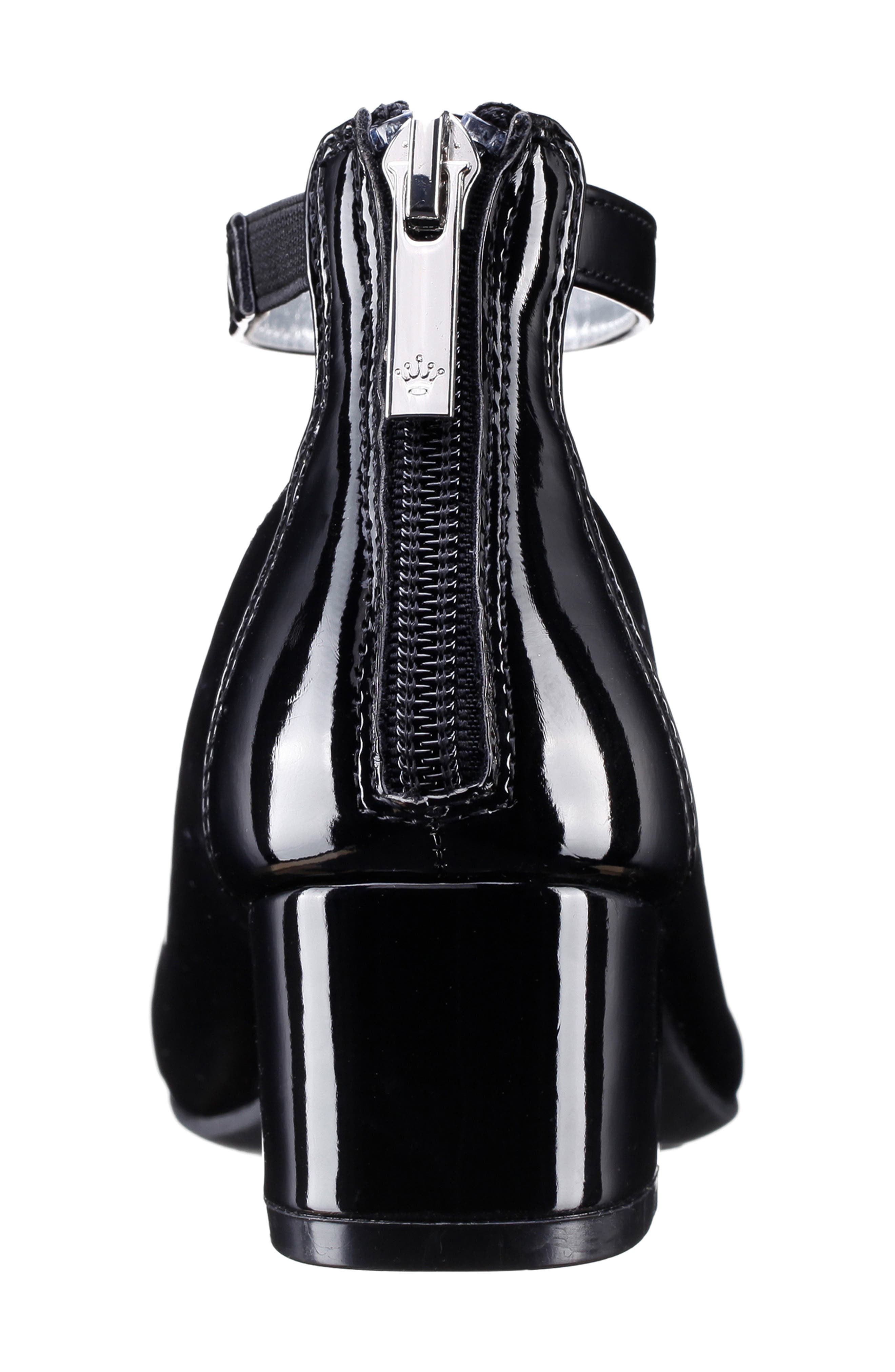 Nina Florious Metallic Flat, Alternate, color, Black Patent