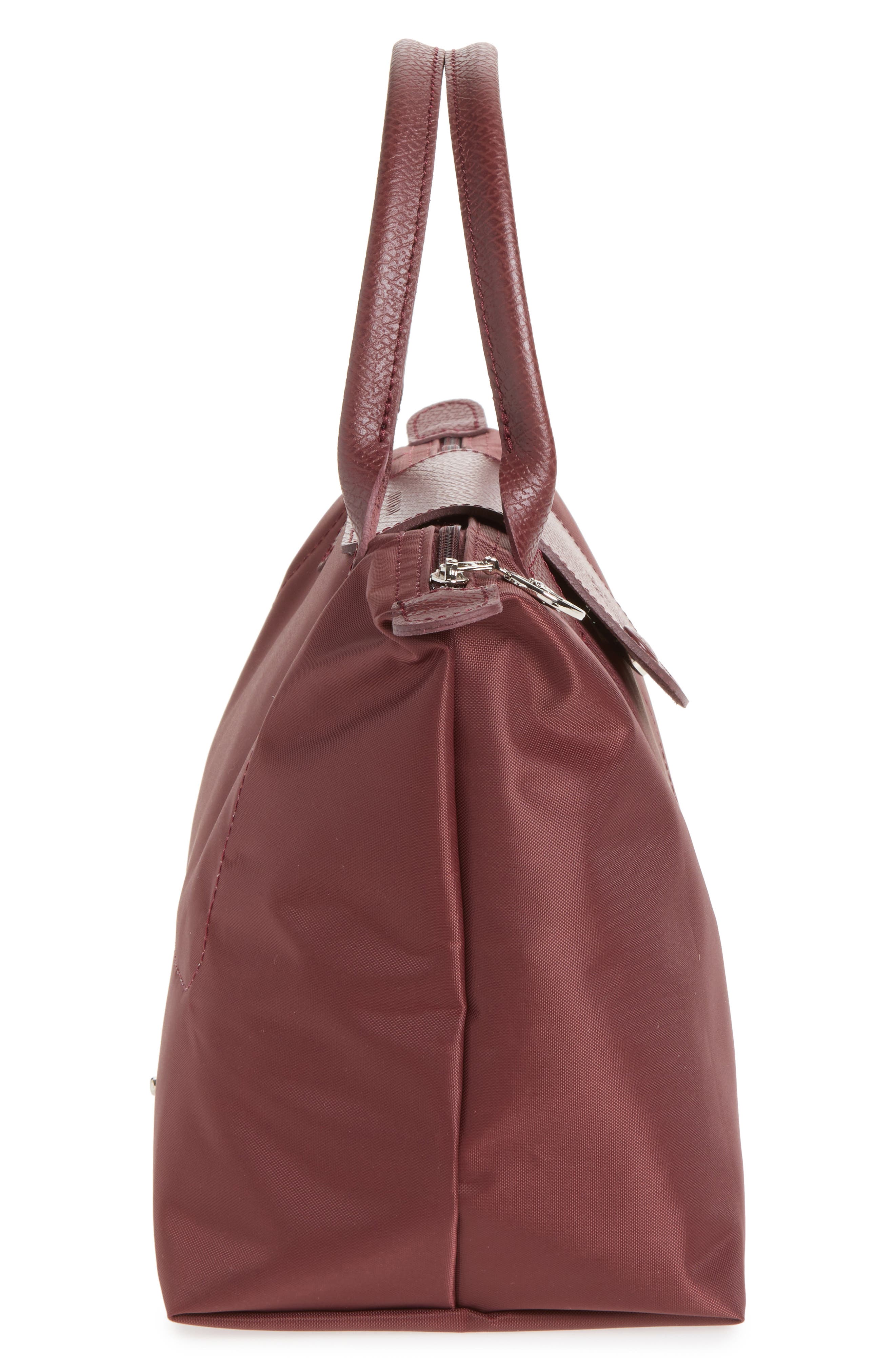 Small Le Pliage One Top Handle Bag, Alternate, color, BURGUNDY
