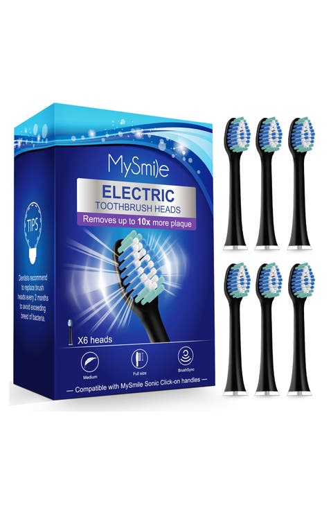 Electric Toothbrush Replacement Heads, 6 Packs