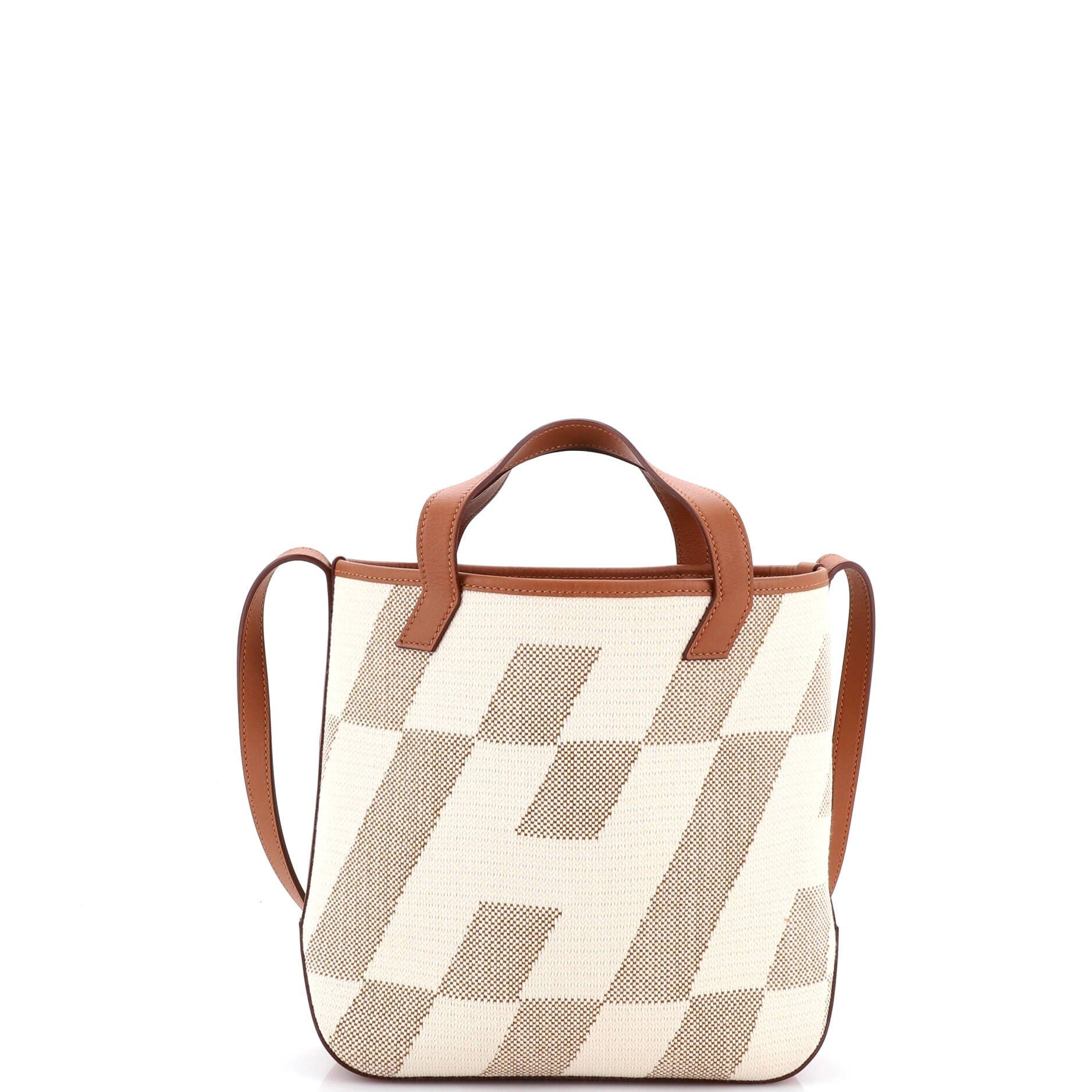 Pre-Owned Hermes Cabas H en Biais Tote Canvas with Leather 27, Alternate, color, Gold