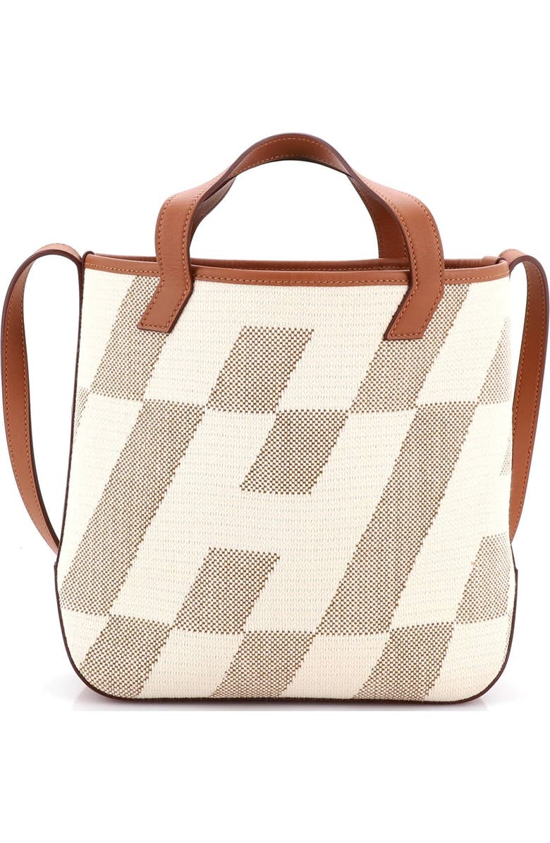 Pre-Owned Hermes Cabas H en Biais Tote Canvas with Leather 27, Alternate, color, Gold