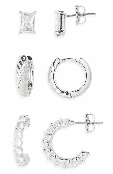 3-Pack Assorted Earrings Set