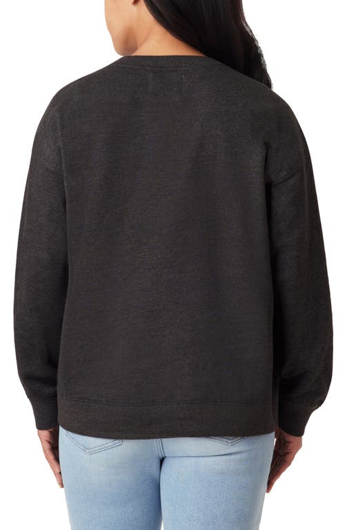 C&c California C & C California Nora Burn Embroidered Critter Fleece Sweatshirt In Black