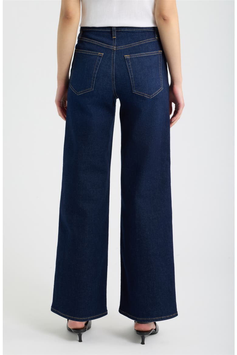 Le Slim Palazzo High Waist Wide Leg Jeans, Alternate, color, FAIRWAY