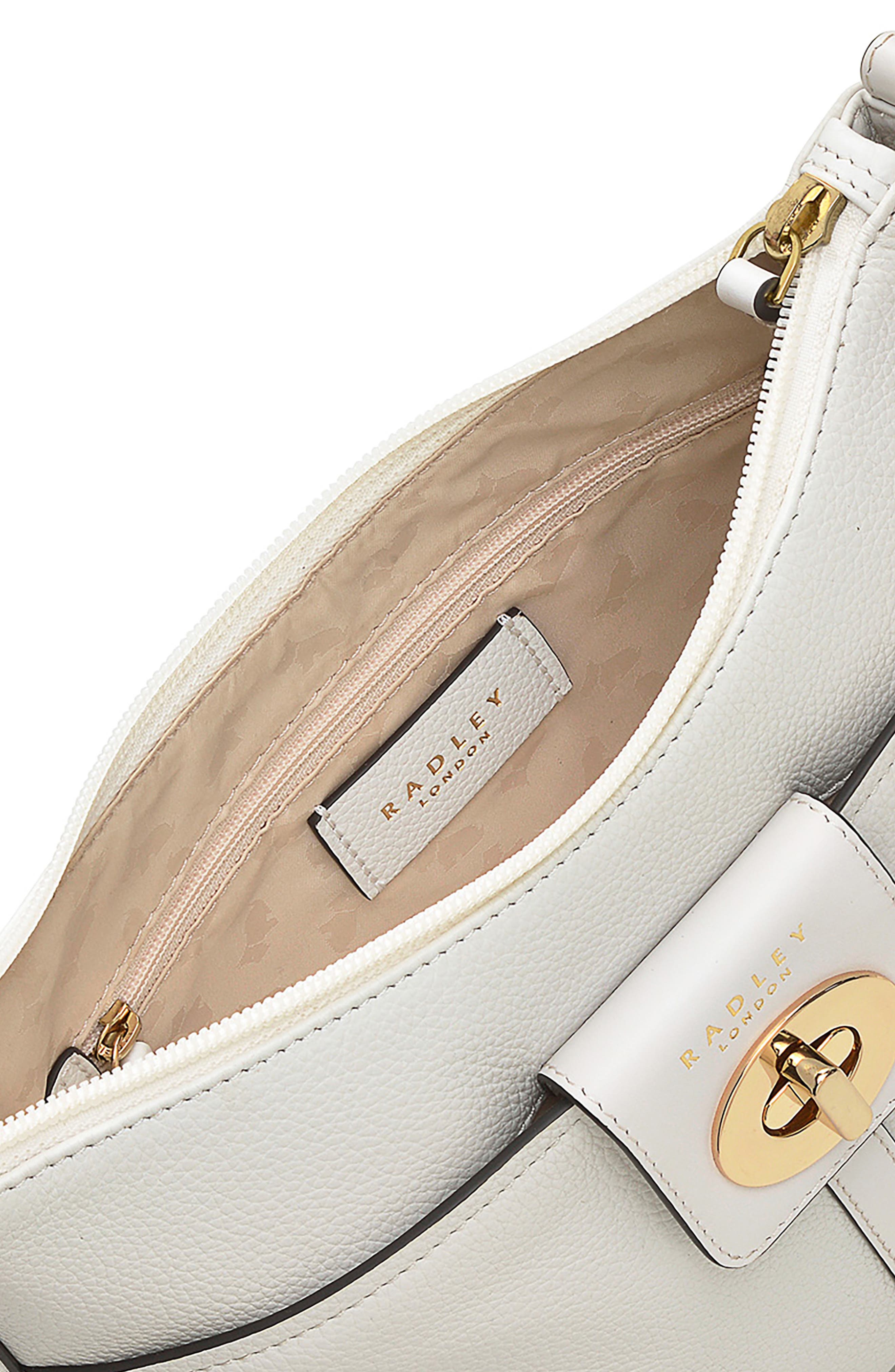 Radley Longacre Small Zip Crossbody Bag, Alternate, color, Bright White