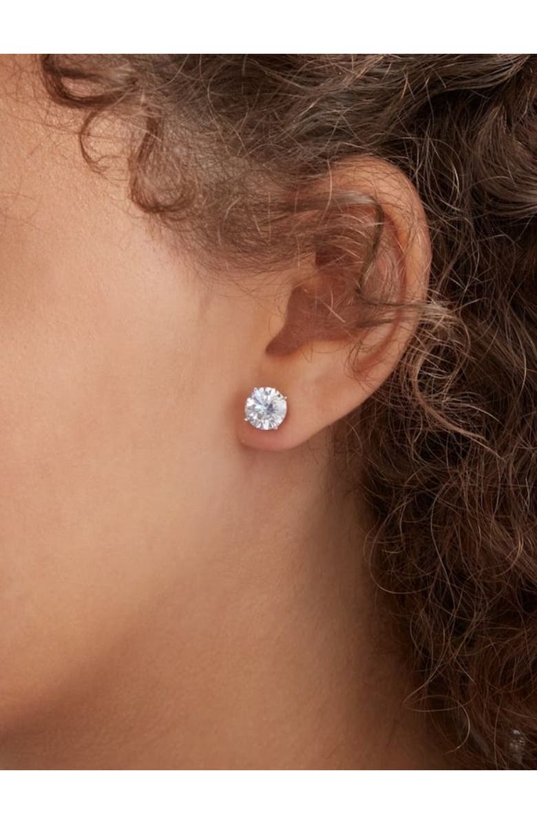 Bliss Diamond 4 Ct T.W. Certified Diamond Screw Back Studs 14k Gold Lab Grown, Alternate, color, 14K White Gold