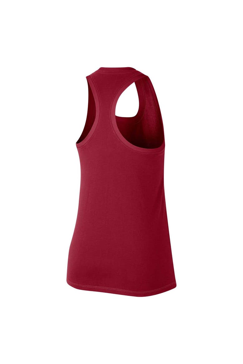 Women's Nike Crimson Oklahoma Sooners Modern Circle Racerback Tank Top, Alternate, color, Crimson