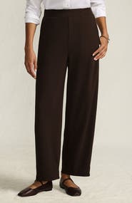 Lands' End Sport Knit High Rise Barrel Ankle Pants