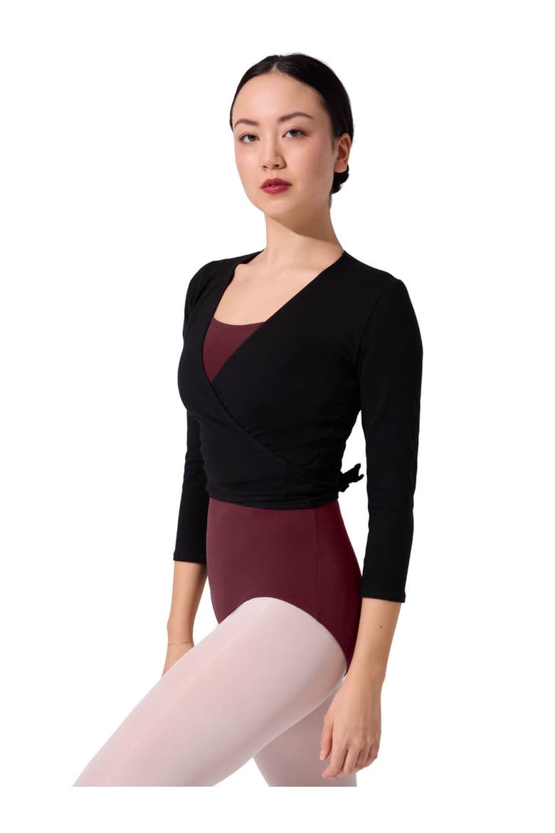 Wrap Top, Main, color, black