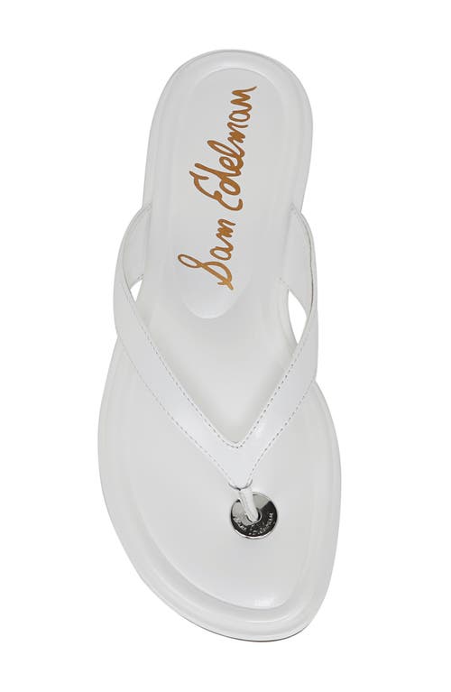 Sam Edelman Remi Flip Flop In Prism White