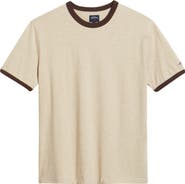 Noah Core Logo Heathered Ringer T-Shirt